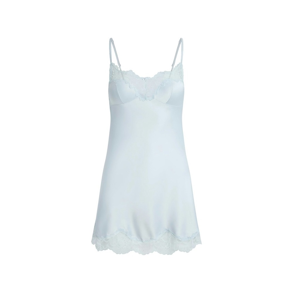 SKIMS Woven Shine Lace Slip Dress - Unworn